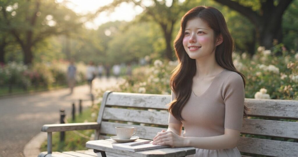 復縁への迷いを抱えながらも、自分の気持ちを整理し、少し前向きになった女性。
未来に向かって少しずつ気持ちを整理している印象