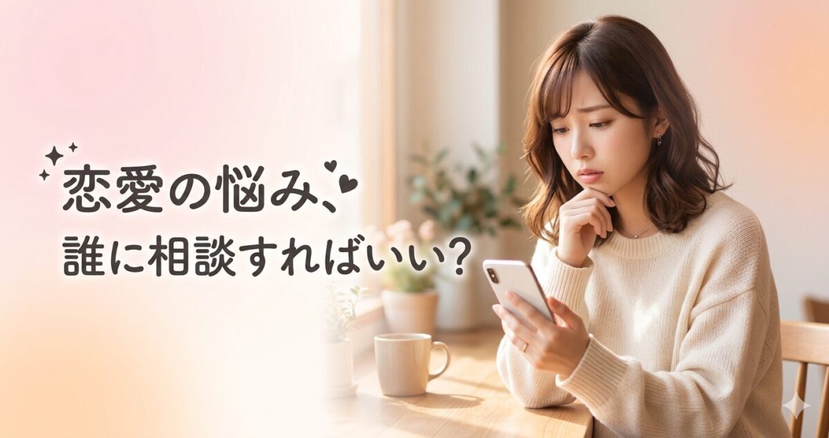 恋愛の悩みを誰かに相談したい女性