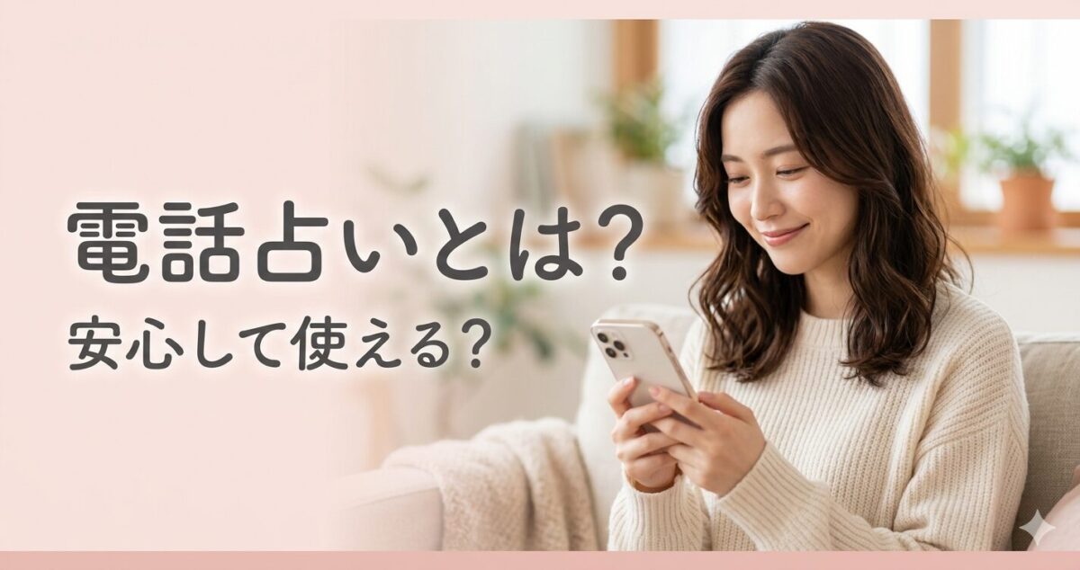 電話占いとは？ 安心して使える？ 少し安心した表情でスマホを見ている女性 電話占いに興味がある20代の女性