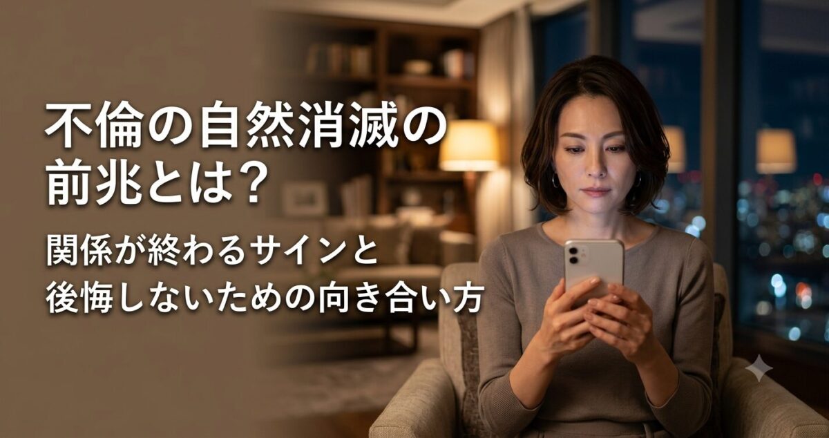 不倫の自然消滅の前兆とは？ 関係が終わるサインと後悔しないための向き合い方 女性はスマートフォンを両手で持ちながら、画面を見つめている 「連絡が来ない」 「既読が付かない」 「最近冷たい気がする」 そんな不倫相手との関係に悩んでいる様子