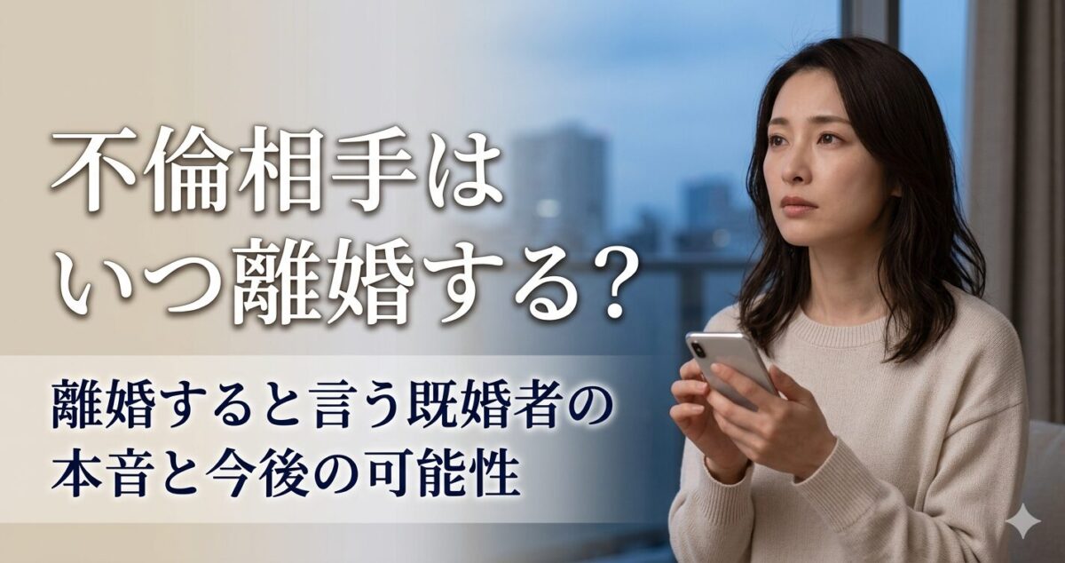 不倫相手はいつ離婚する？ 離婚すると言う既婚者の本音と今後の可能性 30代前後の日本人女性 スマホを持ちながら考え込んでいる