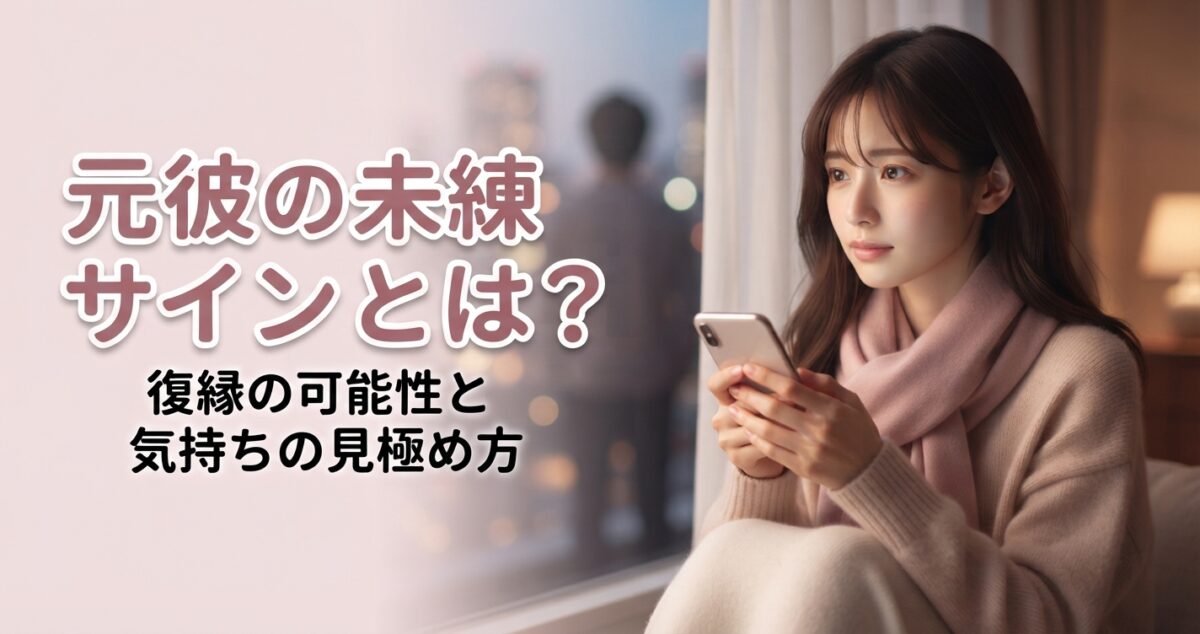 元彼の未練サインとは？ 復縁の可能性と気持ちの見極め方 別れた後も元彼を忘れられず、相手の気持ちを知りたい女性