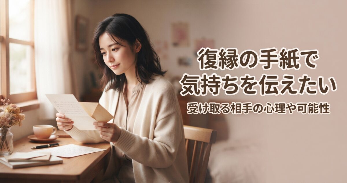 復縁の手紙で気持ちを伝えたい 受け取る相手の心理や可能性 復縁したい気持ちを手紙に託し、相手の心理や復縁の可能性について悩んでいる女性 落ち着いた表情で便箋を手にしながら、元恋人へ手紙を書くか迷っている